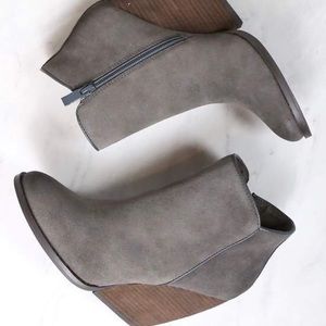 Very Volatile Suede Wedge Booties